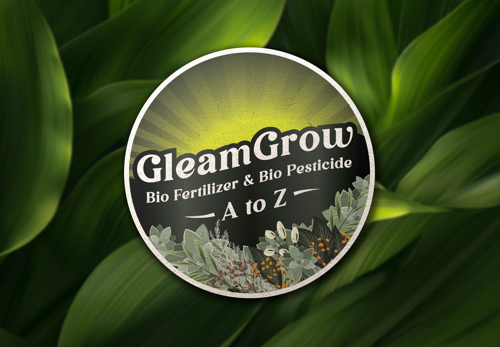GleamGrow Bio Fertilizer Brand Identity